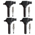 4X Ignition Coils + 4X Iridium Spark Plugs for Subaru WRX Outback FR-S (2015–2020)