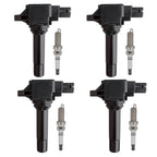 4X Ignition Coils + 4X Iridium Spark Plugs for Subaru WRX Outback FR-S (2015–2020)