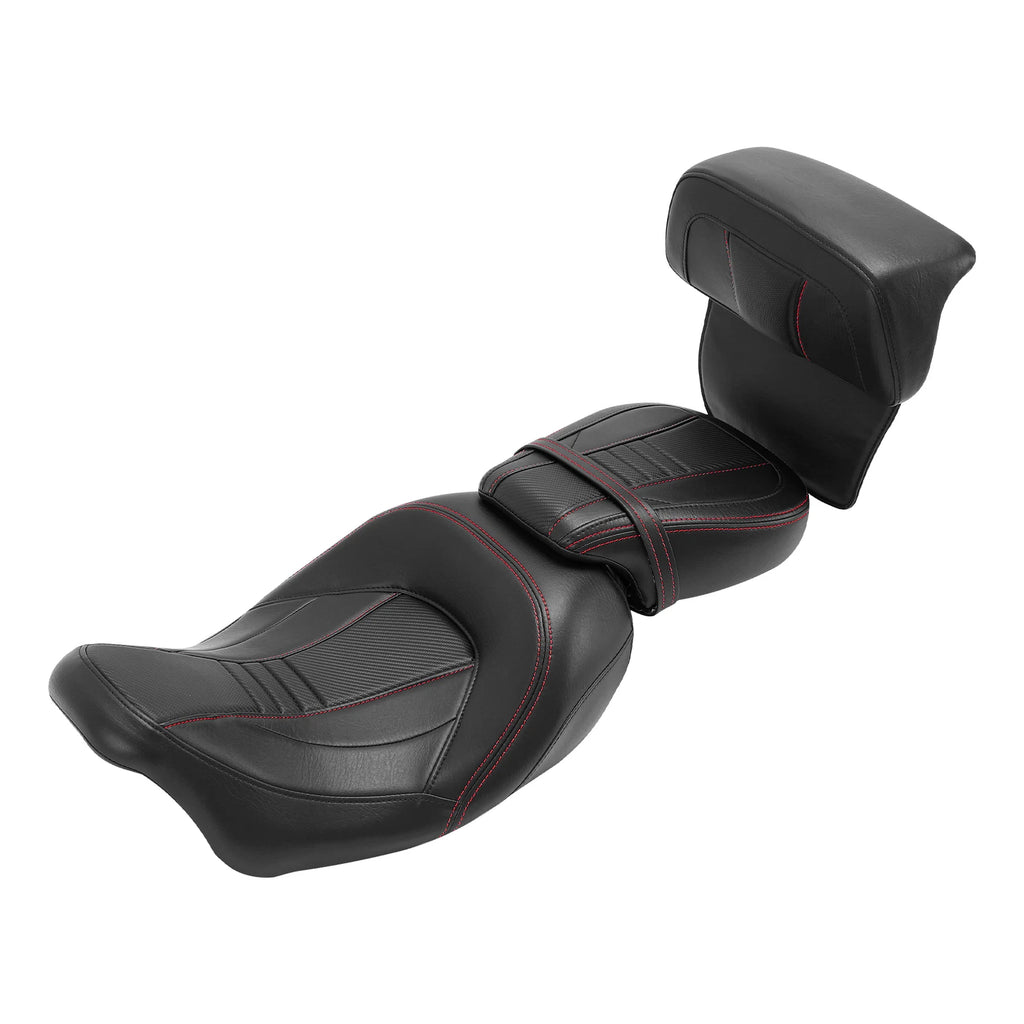 Driver Passenger Seat & Backrest Pad for Harley Electra Road Glide (2014–2023)