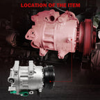 A/C Compressor with Clutch for Hyundai Sonata (2006-2008)