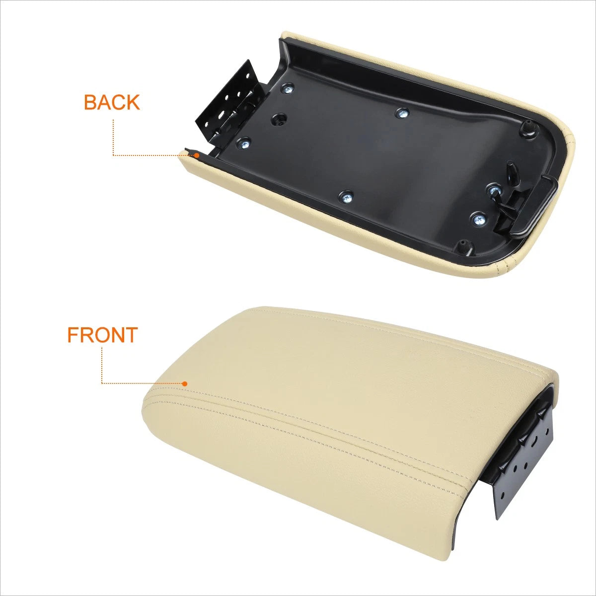 Leather Armrest Lid Cover for Trailblazer/Envoy (2002–2009) Tan