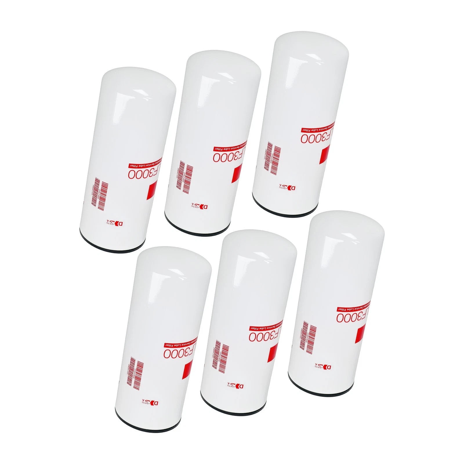 Set of 6 Oil Filters for Cummins ISC ISL Diesel Engine (8.3L 9.0L)