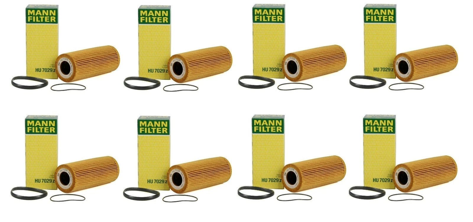 Set of 8 Engine Oil Filters for VW Touareg, Porsche Cayenne, Audi A4, A7, SQ5 (2004–2021)