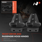 2X Hood Hinges for Jeep Wrangler JK (2017)