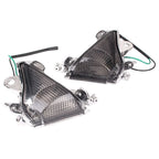Front Turn Signal Smoke Lens Cover for Kawasaki Ninja ZX10R (2004–2005) Pair