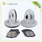 Set of 4 Front Rear Brake Rotors and Ceramic Pads for Honda Civic (2007–2011)
