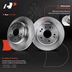 Rear Disc Brake Rotor & Pad Set for Honda Element (2003-2011)