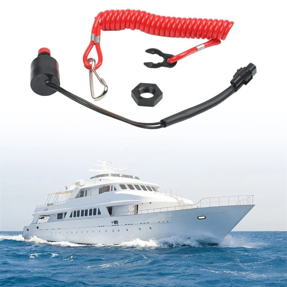 Outboard Motor Safety Tether Stop Switch for 8300HP 4 Cycle Engine