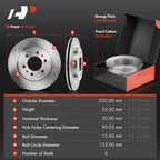Front Disc Brake Rotors & Ceramic Pads for Ford F-150 (2009)