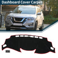 Dashboard Cover Mat for Nissan X-Trail T32 (2013–2024) Black Red Set