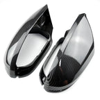 Carbon Fiber Style Side Wing Mirror Caps Covers for Audi A6/S6 C7 (2012–2018)
