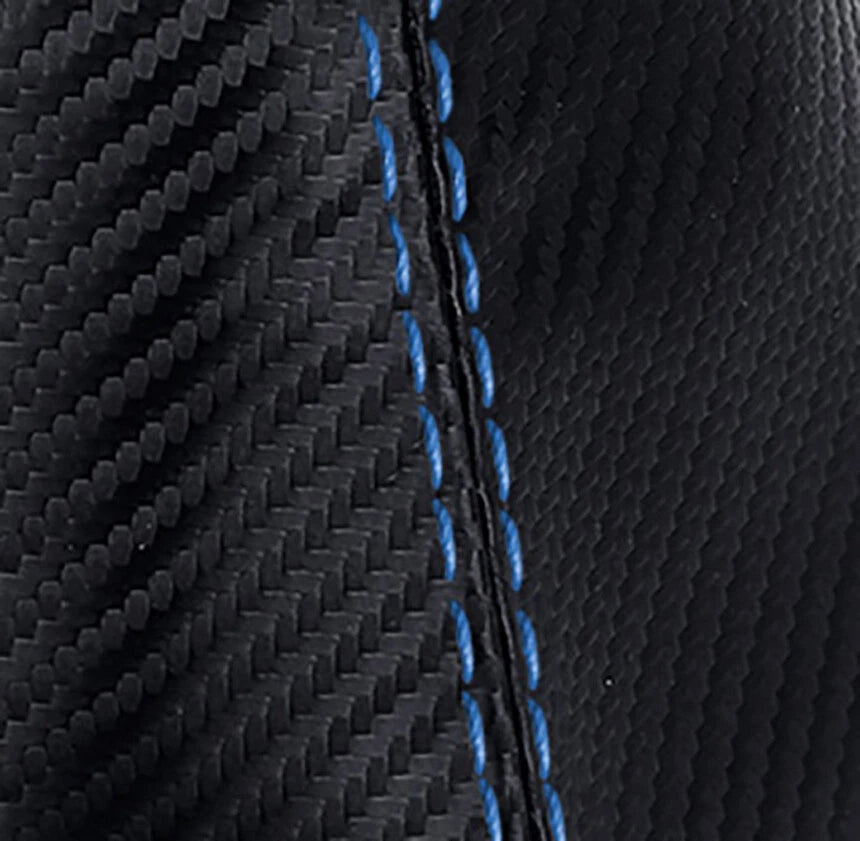 E Brake Boot Cover for BMW F30 F31 F32 F33 F34 F35 (2014–2019) Carbon Fiber Blue Stitch
