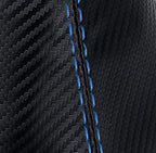 E Brake Boot Cover for BMW F30 F31 F32 F33 F34 F35 (2014–2019) Carbon Fiber Blue Stitch