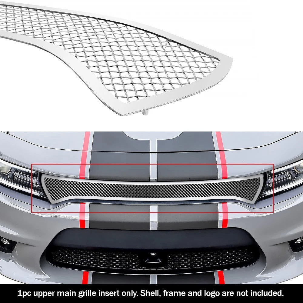 Stainless Chrome Mesh Grille for Dodge Charger (2015-2019)