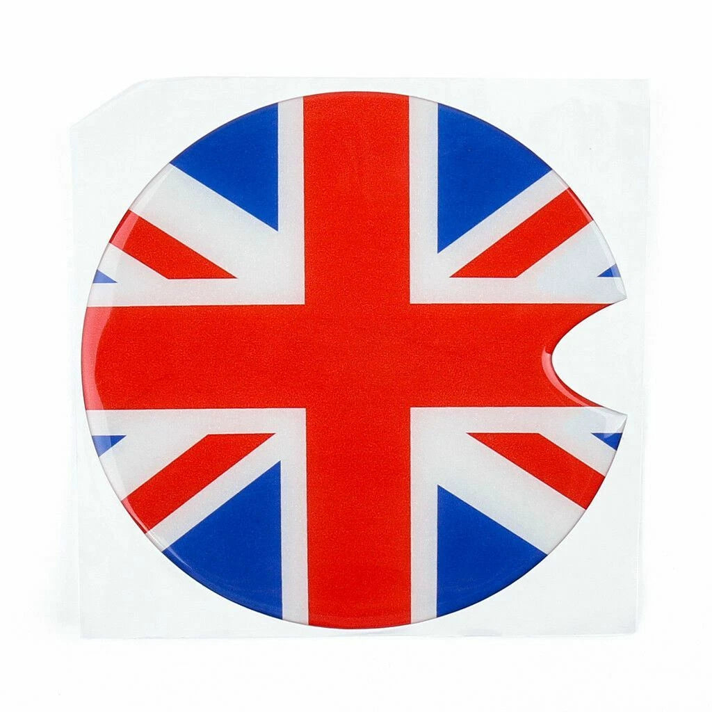 Union Jack Flag Auto Gas Tank Cap Decor Sticker for Mini Cooper (2002-2019)