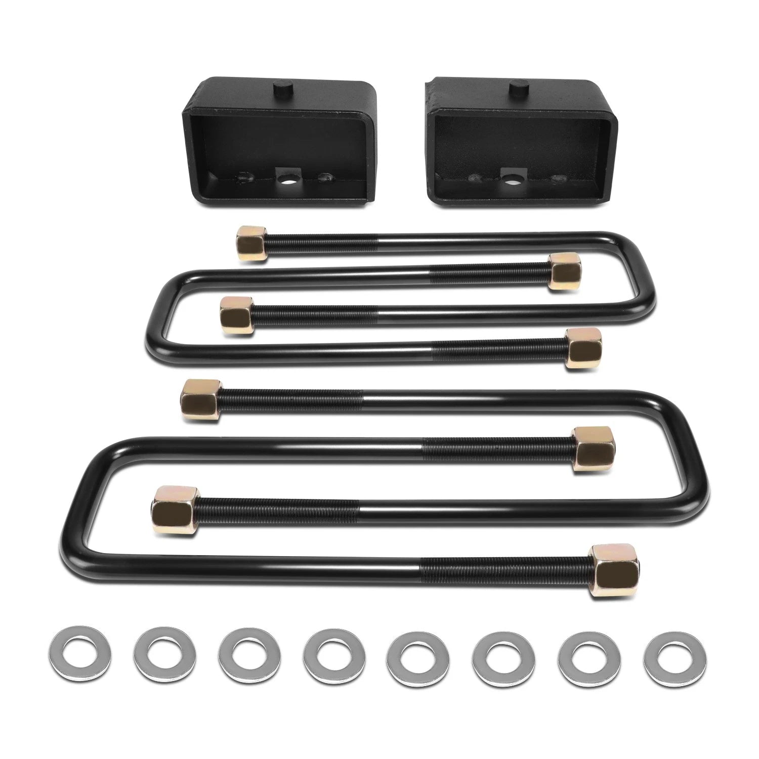 3" Rear Leaf Spring Leveling Lift Kit Blocks for Silverado/Sierra 1500 (1999–2022)