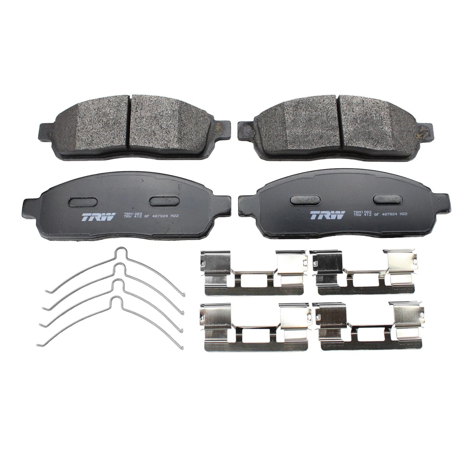 DuraGo Rear Rotors & TRW Pro Metallic Disc Brake Pads Kit for Ford F150 (2004–2008)