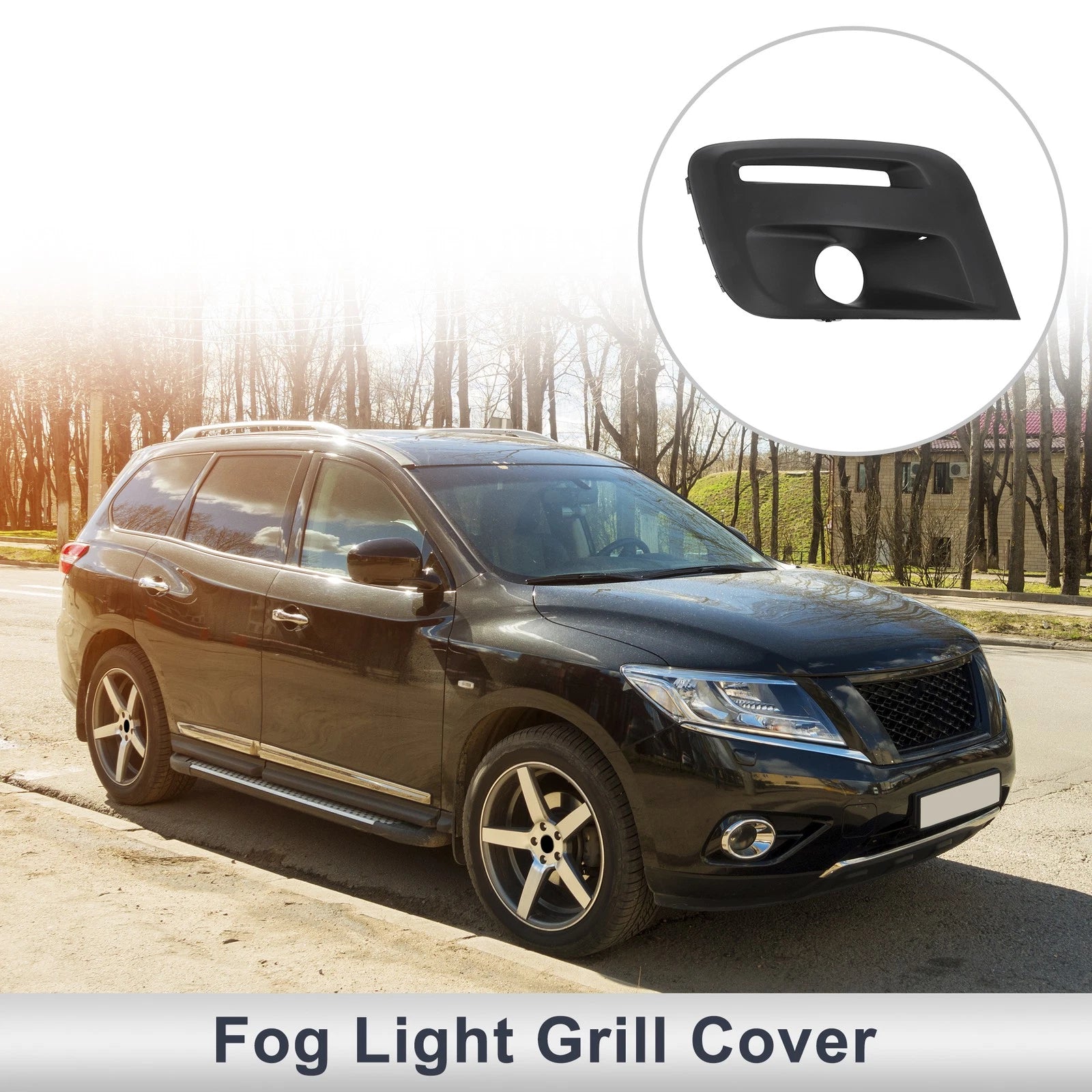 1 Pc Fog Light Grill for Nissan Partner (2015–2018) No./ Black