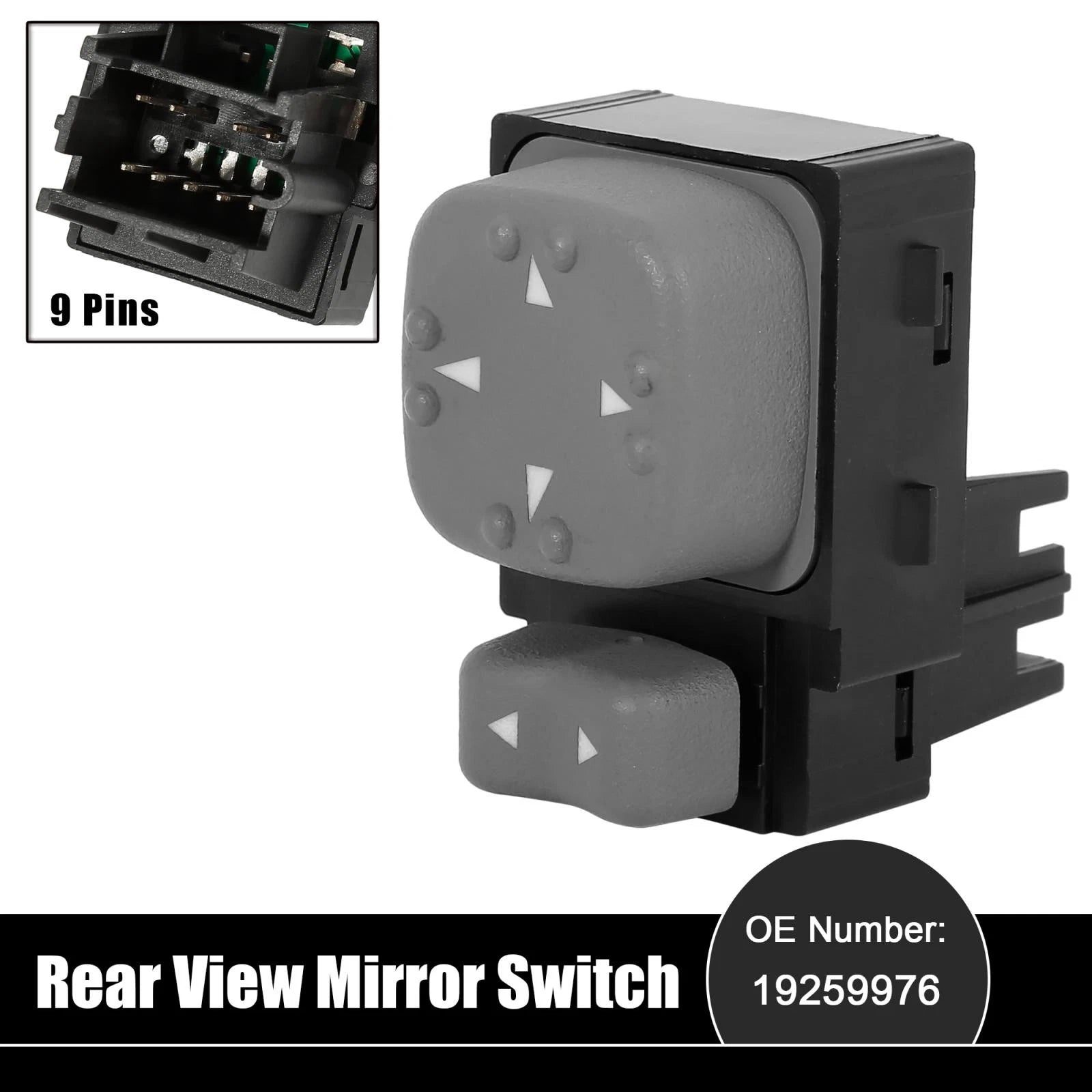 Power Rear View Mirror Switch 19259976 for Chevrolet S10 (1998–2004)