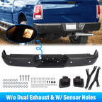 Rear Bumper Assembly for Ram 2500 3500 (2013–2018) with Sensor Holes