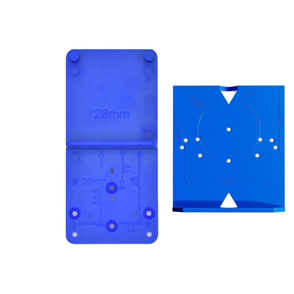2PC ABS Hinge Hole Drill Guide for Cabinet and Furniture Door Installation
