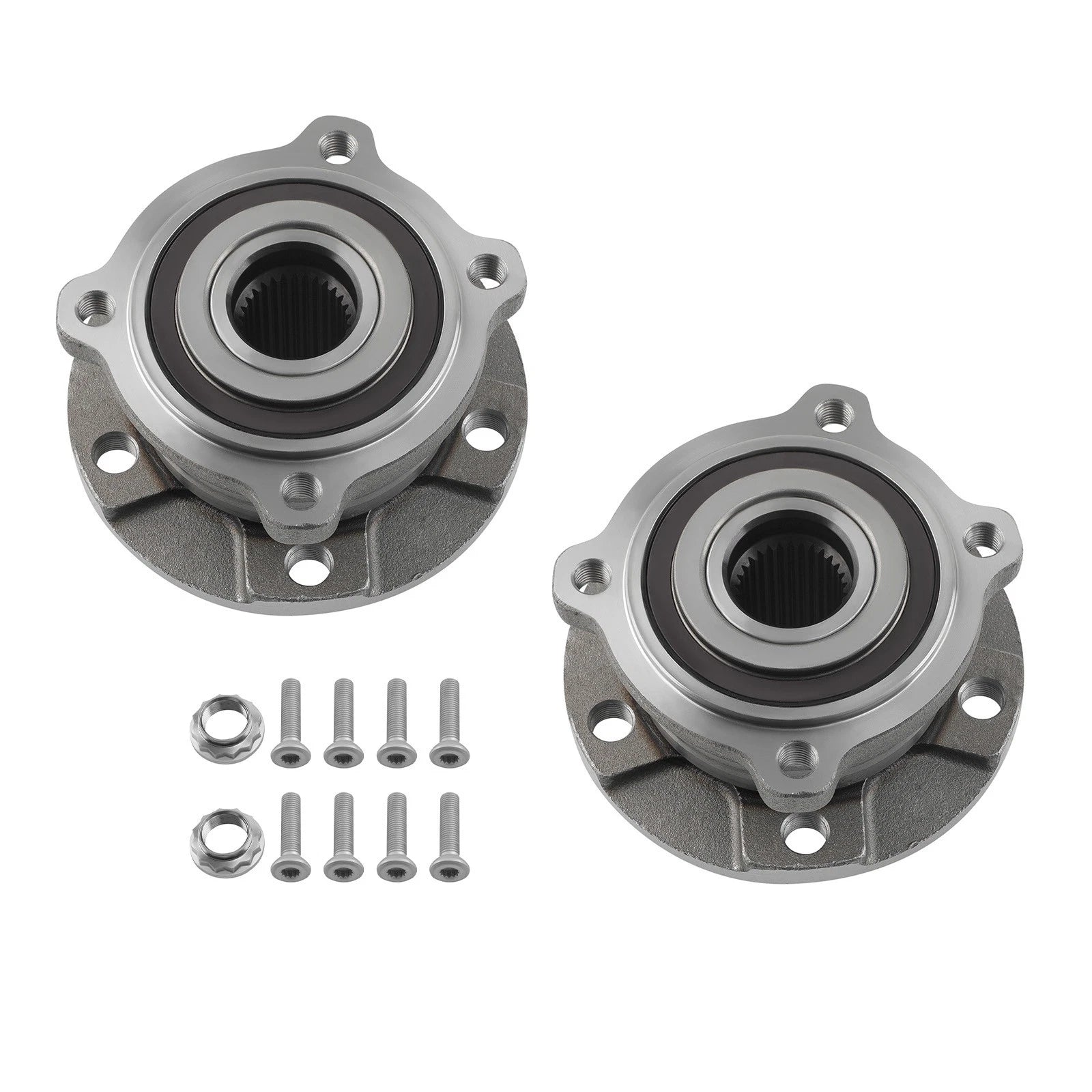 2X Front Wheel Bearing Hub Assembly for BMW X5 X6 (2007–2013)