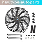 16" Slim Electric Radiator Cooling Fan Kit 12V