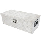 30 Inch Aluminum Trailer Tool Box for Pickup Truck RV (Silver)