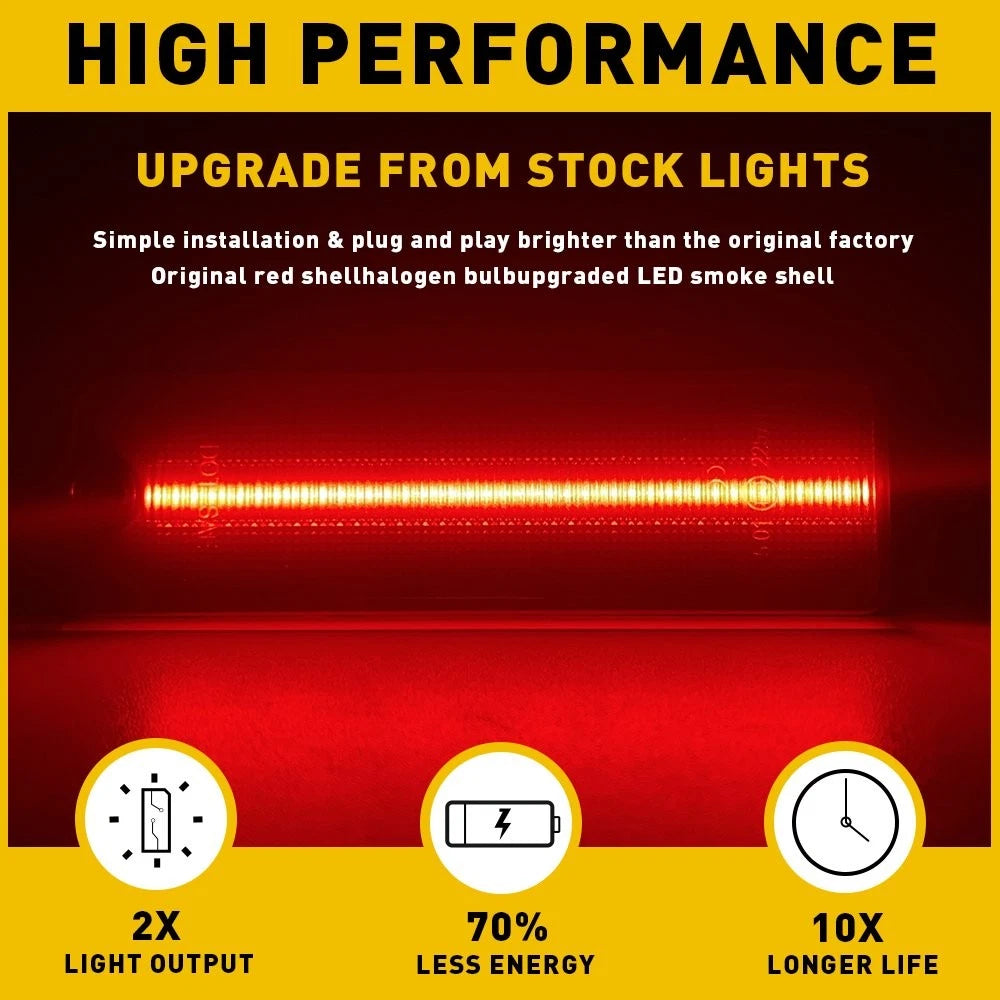 Smoke LED Bumper Side Marker Light for Chevy Camaro (1993–2002) & Pontiac Firebird (1998–2002)