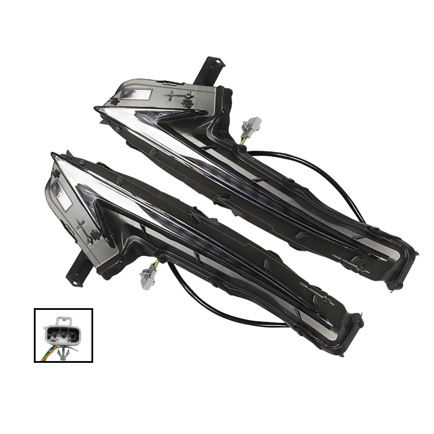 2X Daytime Running Light Lamp for Lexus IS250 IS300 IS200t (2014–2016)