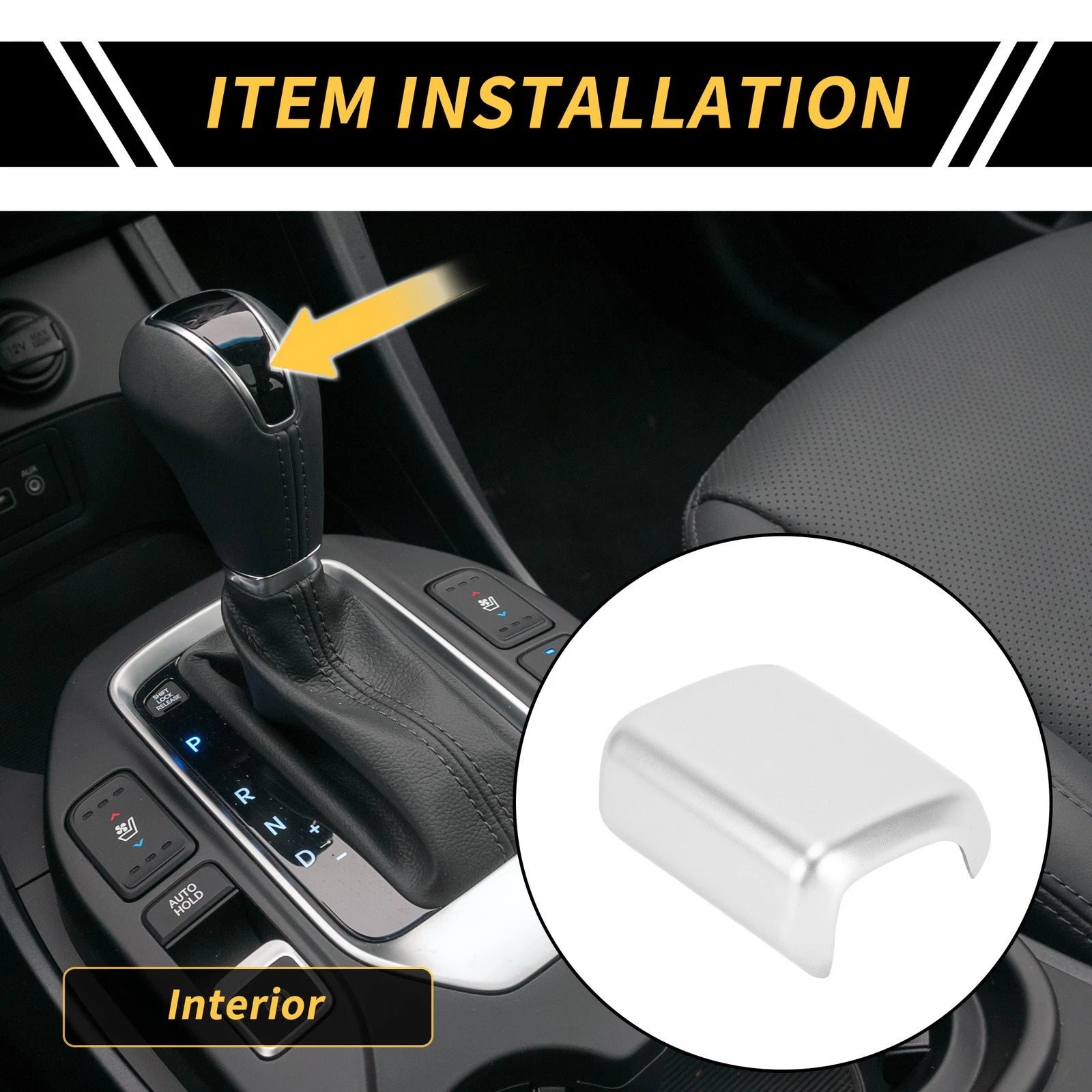 Gear Shift Knob Head Cover Trim for Toyota Tundra (2022–2024)