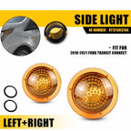 Pair Front Side Marker Light Housings Amber for Ford Transit Connect (2010–2021) EPY