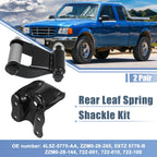 2 Pair Rear Leaf Spring Shackle W/ Bracket 4L5Z-5775-AA for Ranger Mazda B (2001–2009)
