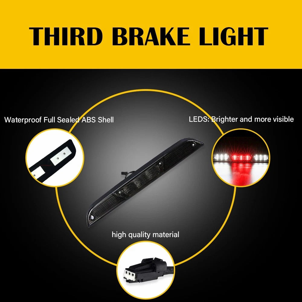 LED Third Brake Light for Ford F-150 (2015–2020) Smoke Rear Cargo Lamp