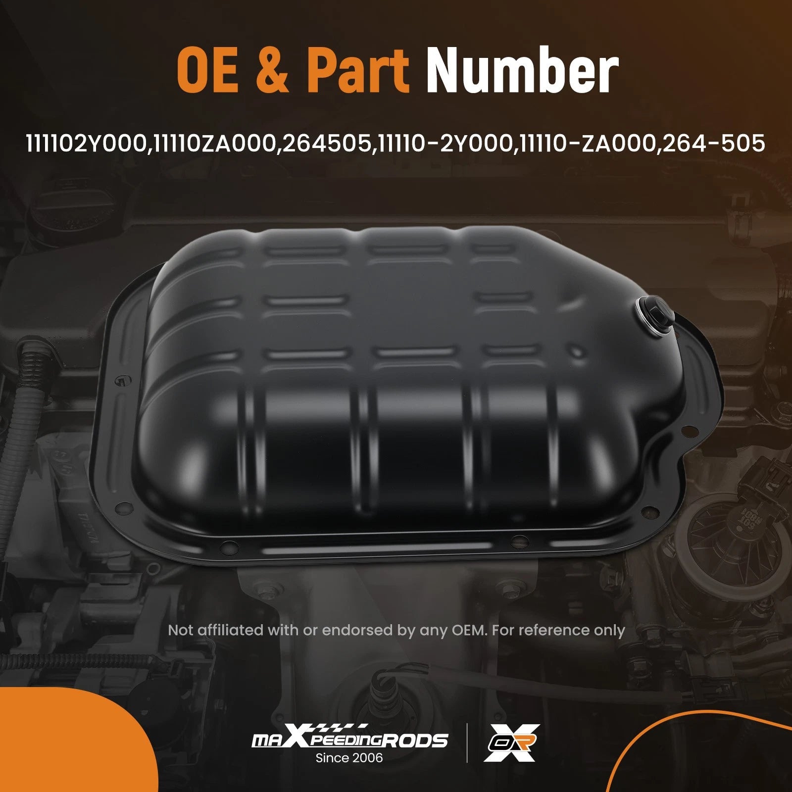 Engine Oil Sump Pan for Nissan Altima Maxima Murano 3.5L V6 (2000–2009)