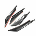 L+R Carbon Fiber Bumper Canard Splitter Diffuser for