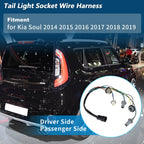 Taillight Bulb Socket Wiring Harness for Kia Soul (2014–2019) No. 92450B2000