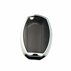 Full Protection Silver Keyless Cover Case for Mercedes-Benz (2007-2014)