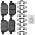 Set of 4 Rear Ceramic Brake Pads for Lexus CT200h (2011–2017), Pontiac Vibe (2009–2010)