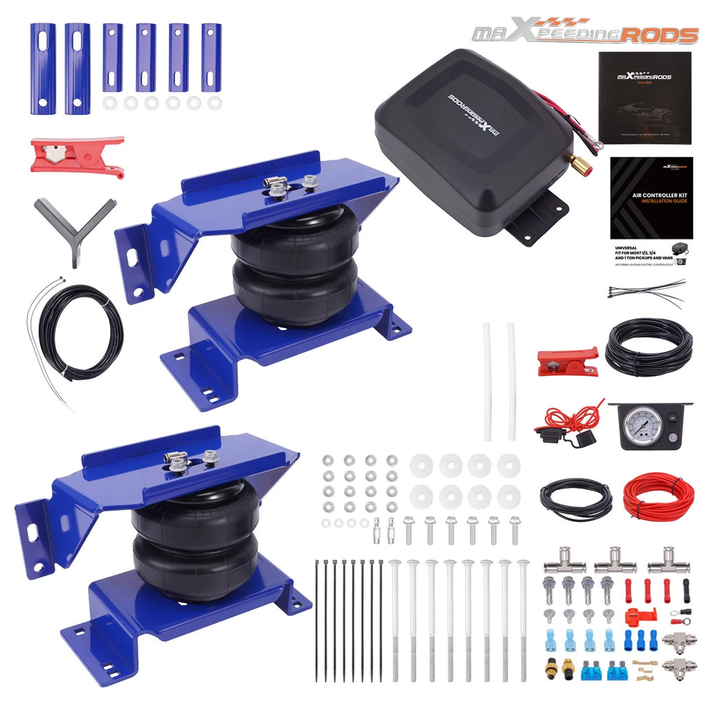 Air Suspension Kit + Air Spring Compressor for Dodge Ram 3500HD (2007–2009)