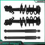 Front Struts w/ Coil Spring Assembly & Rear Shocks for Nissan Sentra (2014–2019)