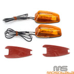 12V Mini LED Turn Signal Light for Motorcycle - Amber Indicator Lamp