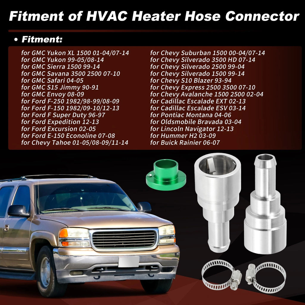 HVAC Heater Hose Connector 800-409HP for Ford GMC Chevrolet 