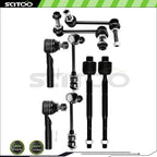 Set of 8 Front Rear Tie Rod End Sway Bar End for Lexus GX470 Toyota 4Runner (2003–2009)