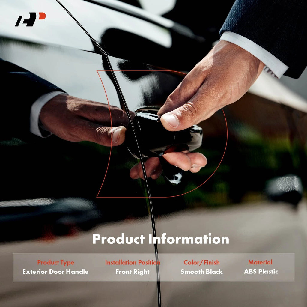 Front Right Exterior Door Handle with Keyhole for Chevy Silverado 1500 (2007–2018)