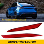 Set of 2 Rear Bumper Reflector Tail Lamps for Tesla Model Y (2020–2022)