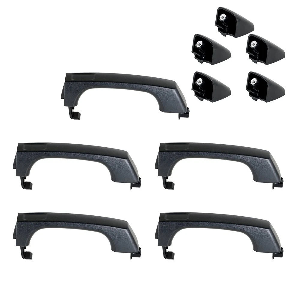 Door Handle Set for Hummer H3 H3T (2006-2010) Black Exterior