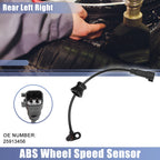 Set of 2 Rear ABS Wheel Speed Sensors No. 25913456 for Chevrolet 