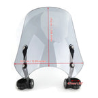 ABS Motorcycle Windscreen for Harley Dyna Softail (2010–2023) Gray