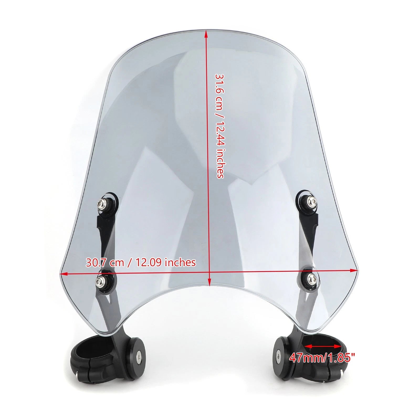 ABS Motorcycle Windscreen for Harley Dyna Softail (2010–2023) Gray